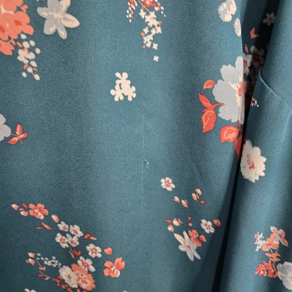 Torrid Teal Floral Tank- Size 2 - Picture 6 of 6